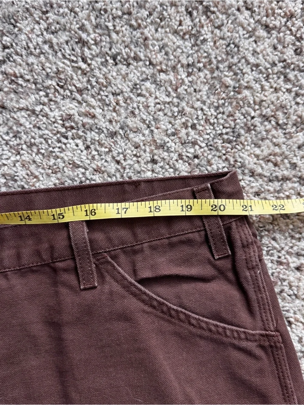 Vintage Dickies Brown Carpenter Shorts Relaxed Fit 42 Made In Mexico Workwear